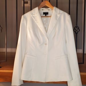 The Limited Winter White Suit Jacket